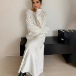 Women's Sweater 2024 New Elegant Knitted Set Women's One Shoulder Sweater Top