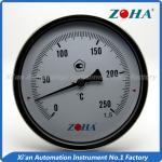 - 60~600°C Bimetallic Stemmed Thermometer , High Temperature Gauge Thermometer