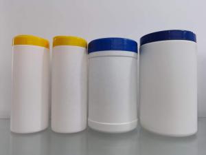 Quality 180mm HDPE Cleaning Wipes Bucket Bottle With White Lids wholesale