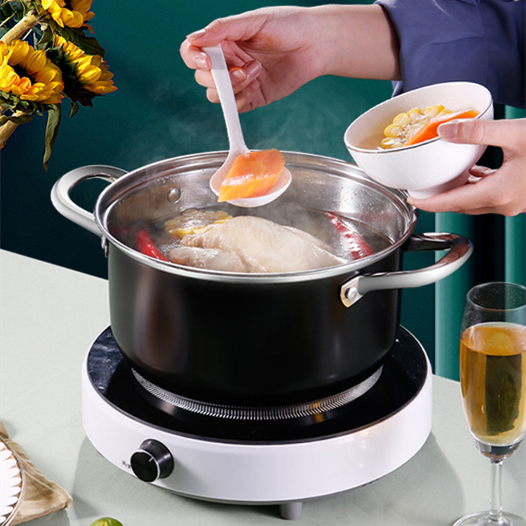 Multifunction 8pcs 5 Layer Bottom Die-cast Stainless Steel Pots And Pans Ollas Soup Pot Set Cookware Set