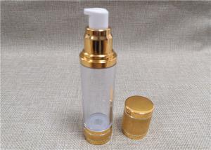 Quality Non Spill Acrylic Lotion Bottle With A Diaphragm Inside Aluminum Cover wholesale