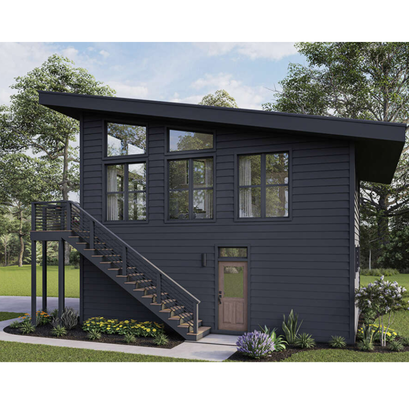 Galvanized Steel Square Tubes 2 Bedroom Outdoor Building Prefab Shipping Container House for Villa/Hot Courtyard Garden