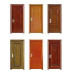 Bathroom WPC Panel Door Fireproof Wood Plastic Composite Doors