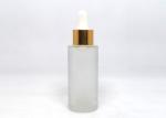 Empty Cosmetic 20 Ml Frosted Glass Hair Oil Packaging Bottles Wih Paper Tubes