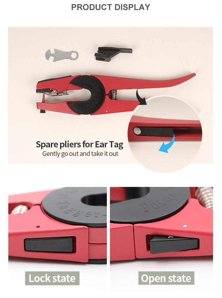 Animal Ear Tagging Tool HL-MP74 Ear Tags Applicator For Cows And Pigs