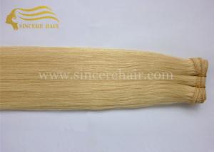 Quality Top Quality Hair Grade 26 Inch Long Gloden Blonde #613 Remy Human Hair Weft Extensions 100 Gram For Sale wholesale