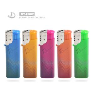 Quality Plastic Label-Colorful Beautiful Cigarette Lighter DY-F002 Disposable wholesale