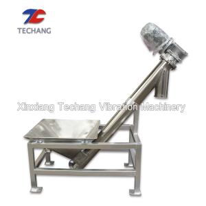 Quality Stainless Steel 304 Inclined Screw Feeder , Industrial Powder Auger Feeder wholesale