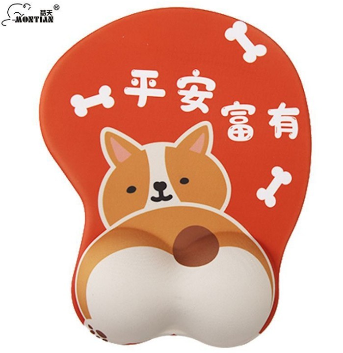 Appealing Ergonomic 3D Mouse Pad , Anime Mouse Pad With Wrist Support