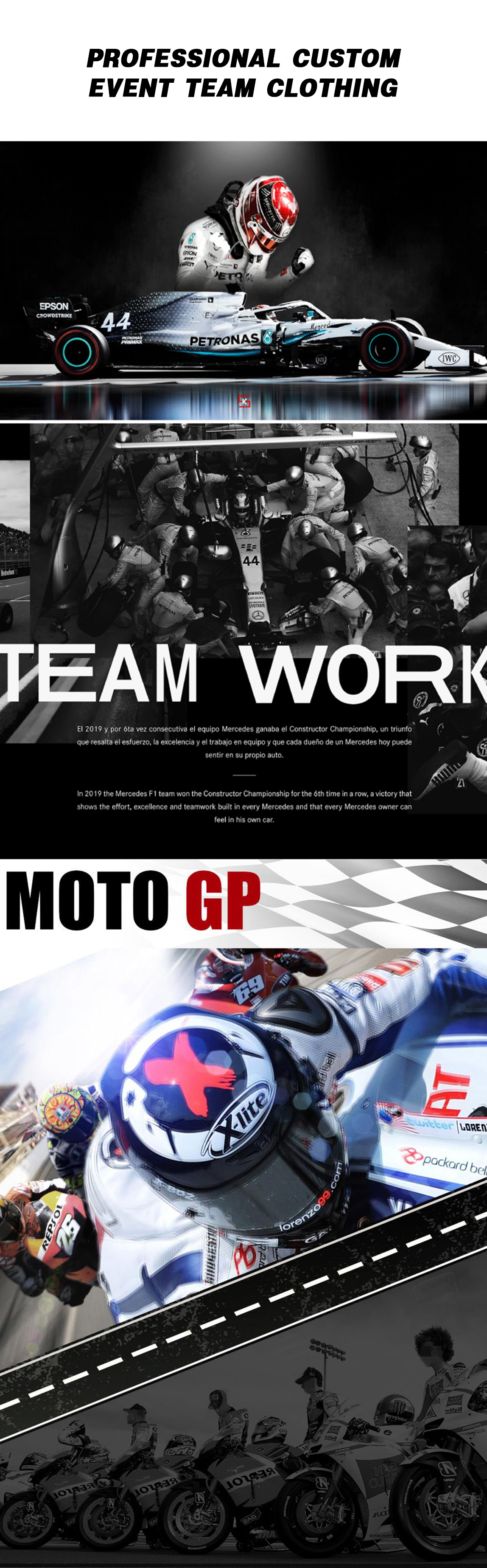 Customize Logo Acceptable Guaranteed Sportswear for Motorsport Soft Shell Jacket