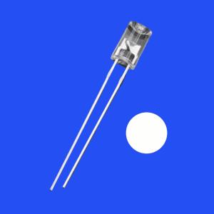Quality 5mm 1.5Hz 1/12 Duty Cycle White Color 8000-12000K 2000-4000mcd 90deg Flangeless Concave Shape Flashing LED wholesale