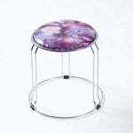 Plastic / Cloth / PU Dining Chairs With Abrasion Resistant Stainless Steel Frame