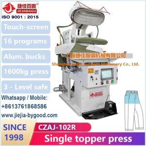 Quality Cotton 1ph Trouser Pressing Machine Touch Screen Plc wholesale