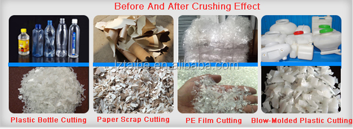 CE Plastic Crusher Machine Recycle For PP PE PET PVC PPR ABS