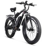48V 1000W Motor Fat Tyre Electric Bicycles with 48V 17Ah Battery and Blue Screen