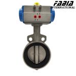 4 Inch 3 Inch Pneumatic Clamp Butterfly Valve Stainless Steel Body