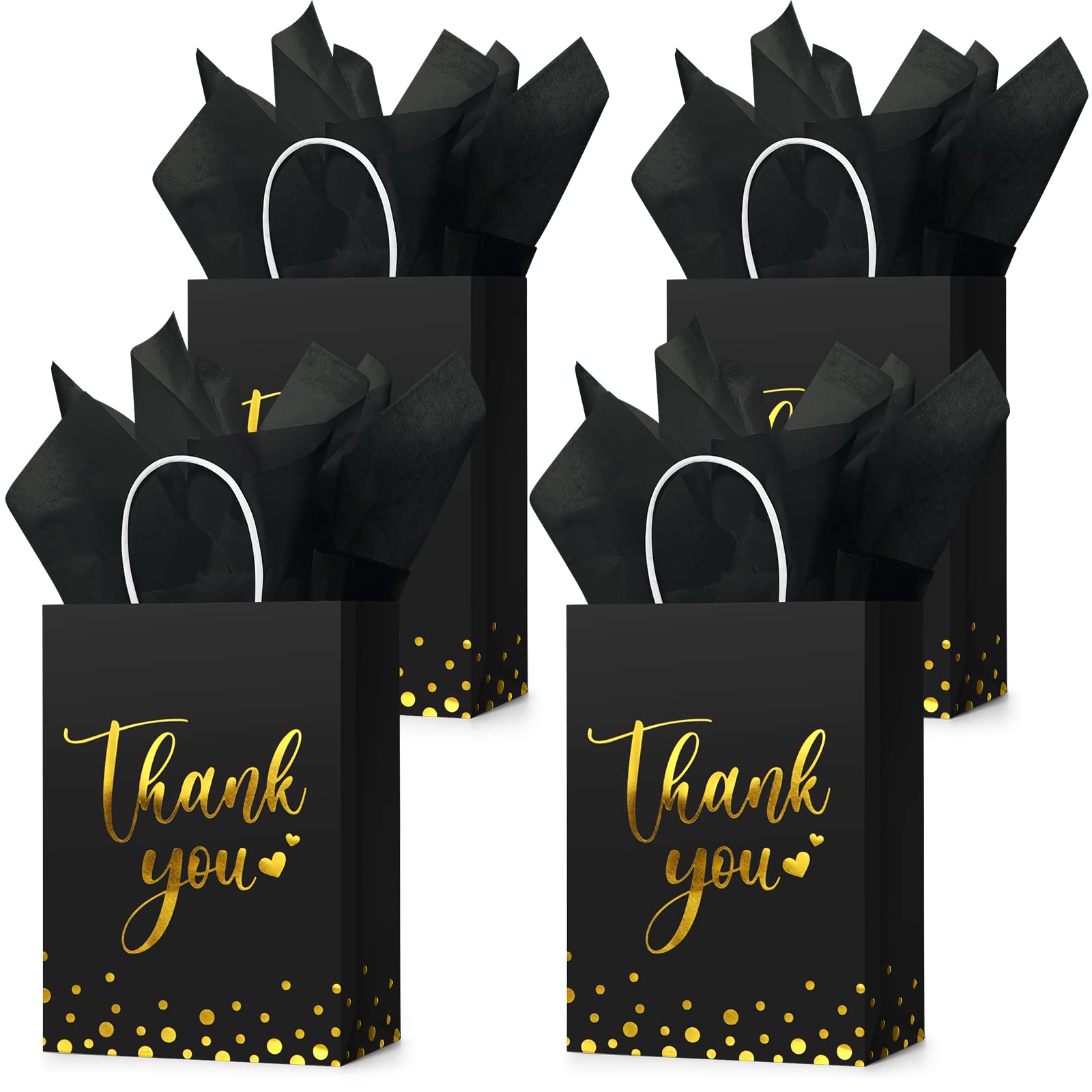 Gravure Printing Custom Color Pink Paper Thank You Gift Kraft Paper Bags With Logo Print