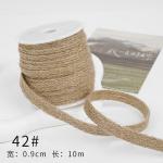 Christmas Brown Burlap Ribbon 5mm-45mm Wired Burlap Ribbon