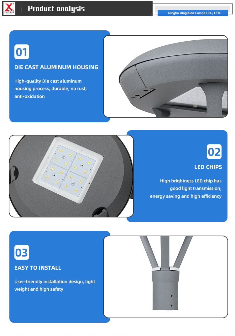 Lighting and Circuitry Design LED Park Decoration Lights for Modern Outdoor Pathways