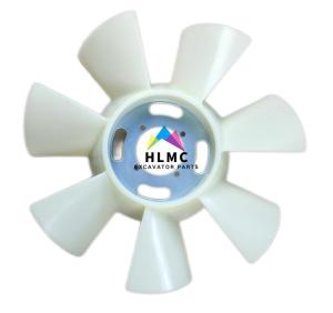 Quality PC40 Excavator Diesel Engine Cooling Fan Blade Rubber Mateial 47X48X13 cm wholesale