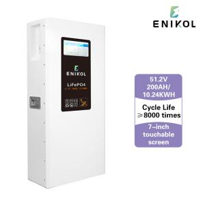 Quality Touchable screen 51.2V 100AH 200AH 300AH Wall Mountable LiFePO4 Energy Storage Battery wholesale
