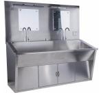 2400mm Two Position Hospital Scrub Sink , Hospital Hand Washing Sink 1.5mm