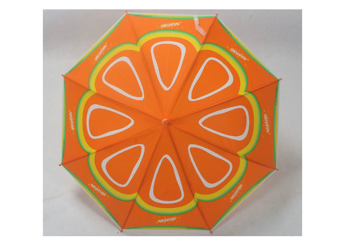 POE Materials Kids Compact Umbrella Auto Open Metal Frame Heat Transparent Printing