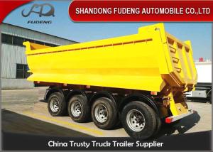 Quality 2 / 3 / 4 Axle Dump Trailer 20 - 80T , Energy Saving Steel Dump Trailers wholesale