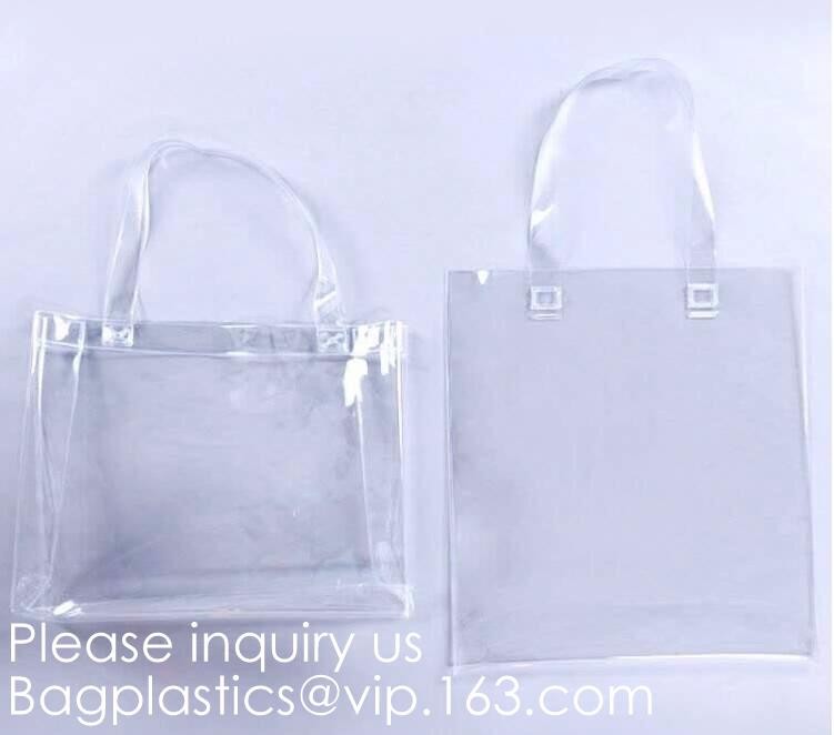 Custom Logo Home Textile Clear Vinyl PVC Plastic Quilt Blanket Zipper Bag With Handles,promotional pvc shopping bag