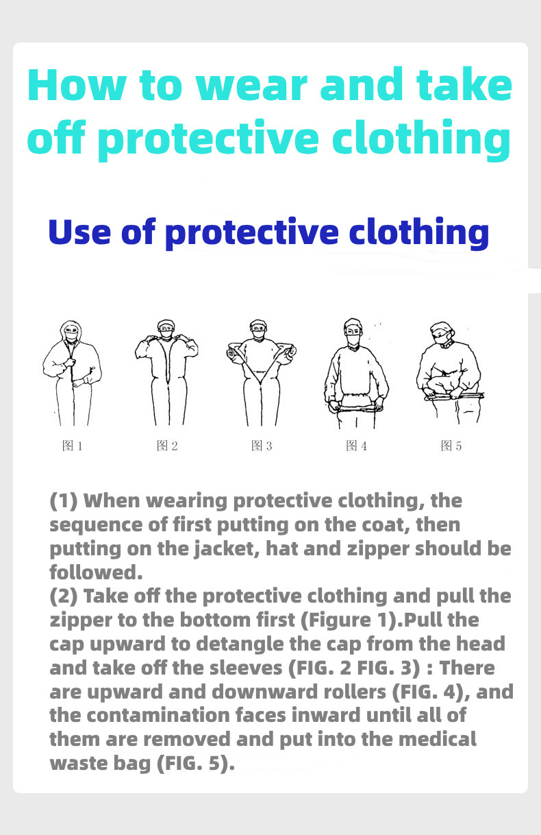 Breathable PP PE Medical Protective Clothing Workwear Environmentally Friendly