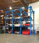 Simple Hydraulic Car Stack Parking Lift 4 Floors Storage Car Parking System for