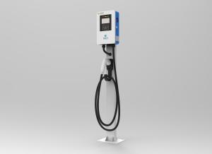 Quality White And Blue 7KW AC EV Charger Pile For Office Hotel Parking Lot wholesale