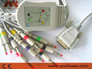 Quality Cardionics 10 Lead ECG Cable For Cardionics Cardio Touch / Cardio Plug EKG Machine wholesale