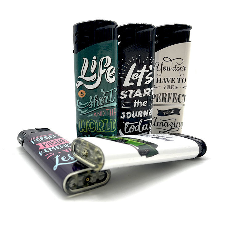 EUR Standard Hot Selling Windproof Electric Lighter Custom Logo Cigarette Lighter