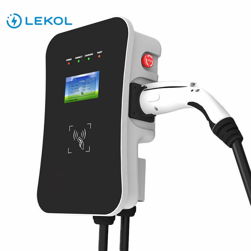Fast RFID EV Charger 22kw Electric Car Charging Stations Customized