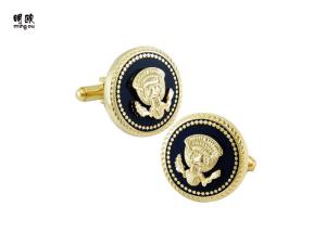 Quality 3D Embossed Creative Custom Mens Cufflinks Metal Material 19g Weight wholesale
