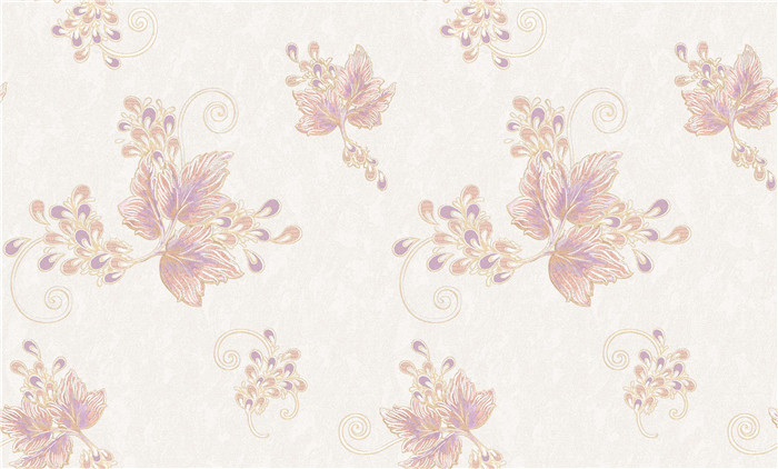 Italy Style Pvc 1.06 Meter Wallpaper For Drawing Room , Flower Design