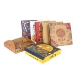 Custom Mini Hard Rigid Carton Paper Pizza Box UV Coating