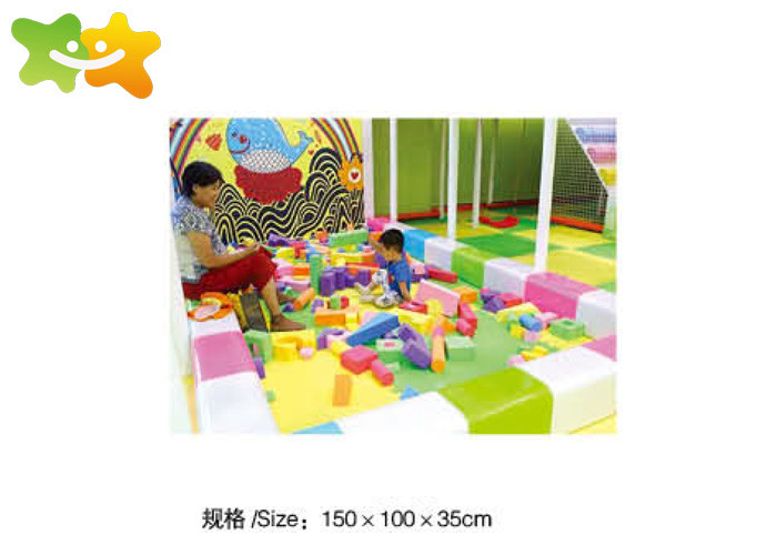 Shopping Mall Soft Foam Play Equipment Digital Block Toys Space Saving