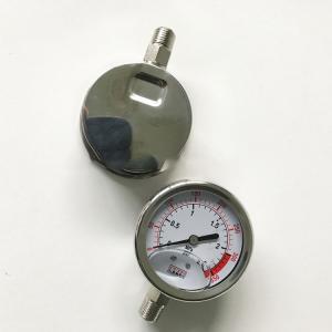 Quality SUS Manometer Diaphragm Seal 60Kpa Water Filled Pressure Gauge For Ro Water Treatment wholesale