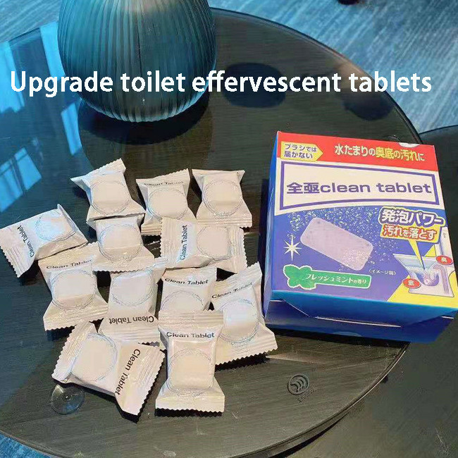 Bathroom Solid Bubble Block Blue Toilet Bowl Cleaner Tablets Customized