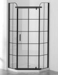 3/8in Thickness Grilled Pattern Glass Shower Cubicles Diversified Pivot Door