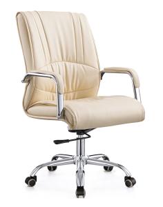 Quality Trendy Executive Style Spinning Desk Chair , Mid Back Leather Office Chair wholesale