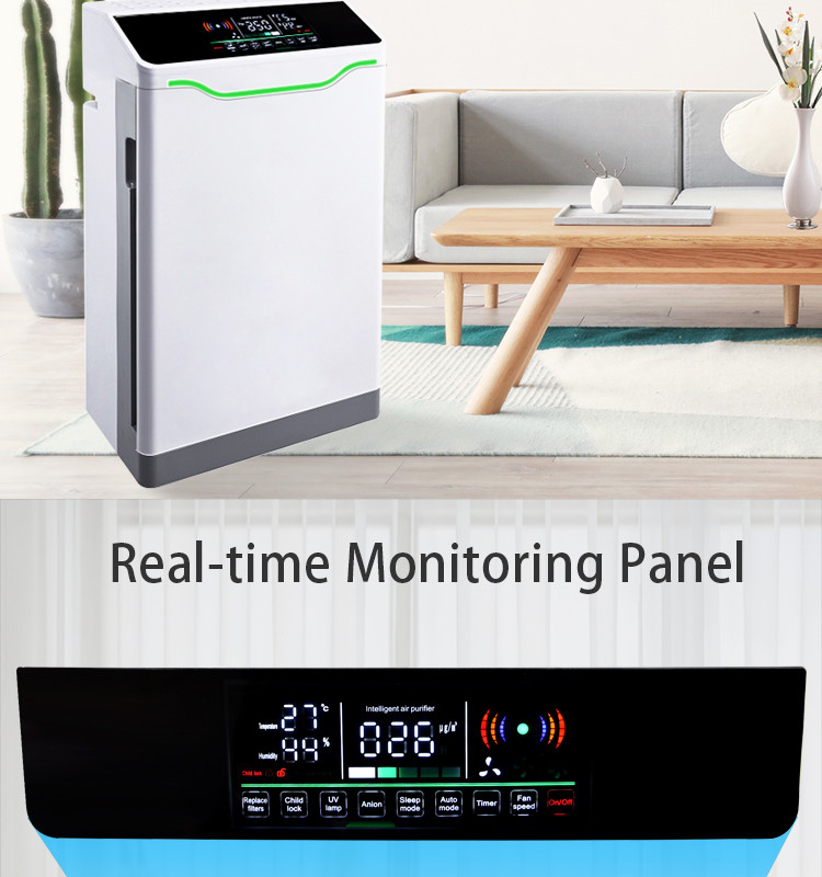 Photocatalysis 70m2 Home Cleaner Air Purifier 254nm UV