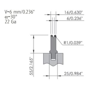 Quality Wila Type Press Brake Die Bottom Mold Press Brake Single V Die wholesale