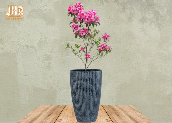 Grey Planters Fiberclay Plant Pots Clay Flower Pots Large Planters Outdoor Pot