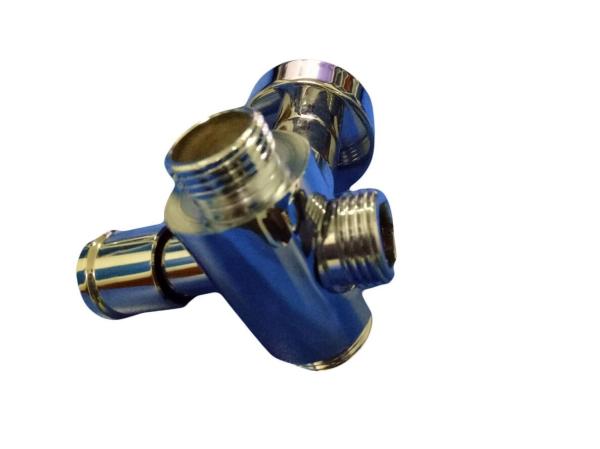 1/2X1/2X3/4 Wall Mounted Bathroom Shower System Chrome-Plated Lead Free Brass