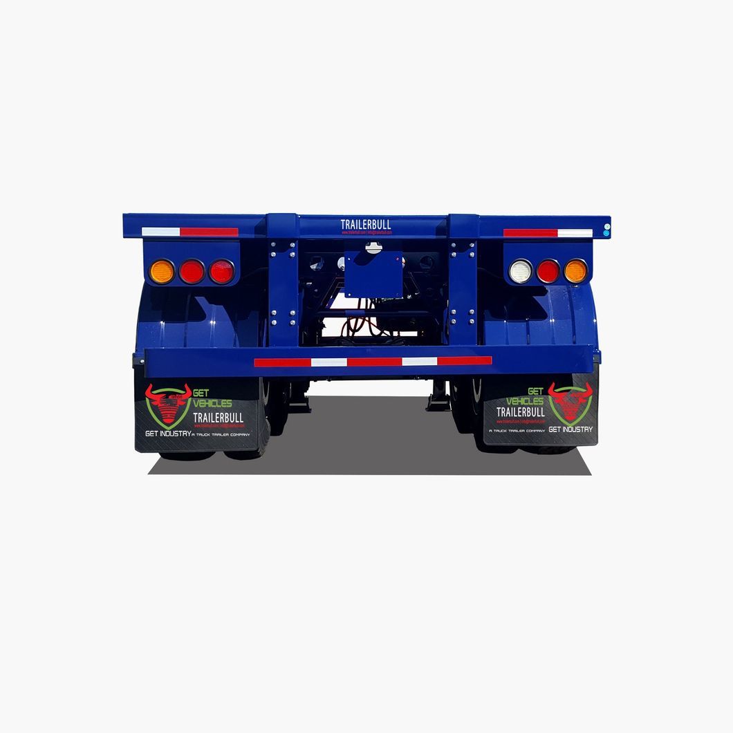 3 Axles 40FT ISO Straight Skeleton Truck Trailers with BPW Axle 12t and Mechinical Suspension for Heavy Duty Container Transit