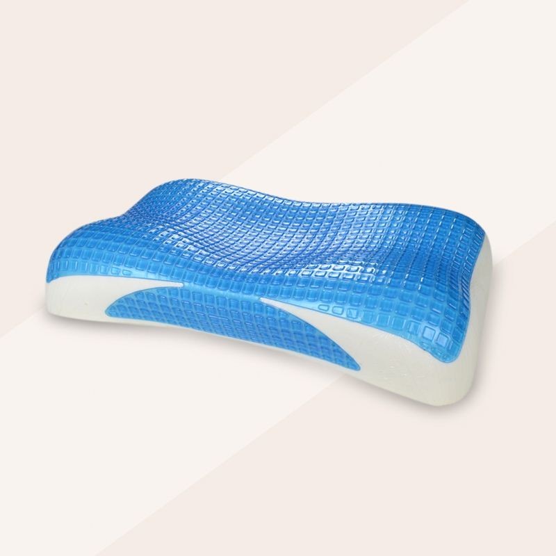 Moisture Absorption Gel Memory Foam Pillow Breathable Property For Pressure Point Relief