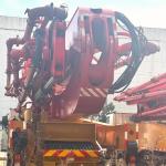 Sany used 56m SYM5449THB concrete machine for sale in UAE Benz chassis